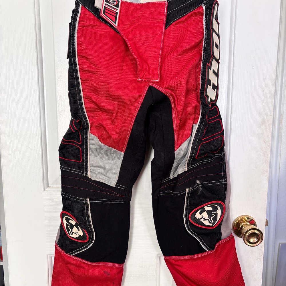 COPY - Thor Racing Pants in Red and Black